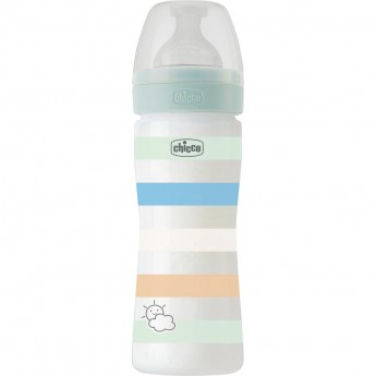Бутылочка пластиковая CHICCO WB GREEN BOY 250 мл нормальный поток