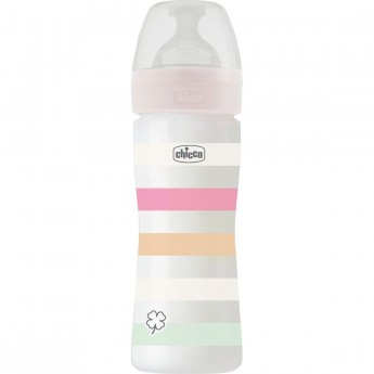 Бутылочка пластиковая CHICCO WB WHITE GIRL 250 мл нормальный поток