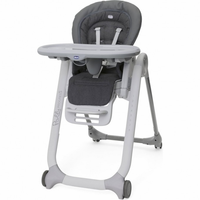 Детский стульчик для кормления CHICCO POLLY PROGRES5 GREY MELANGE от 0 лет 00079336690000