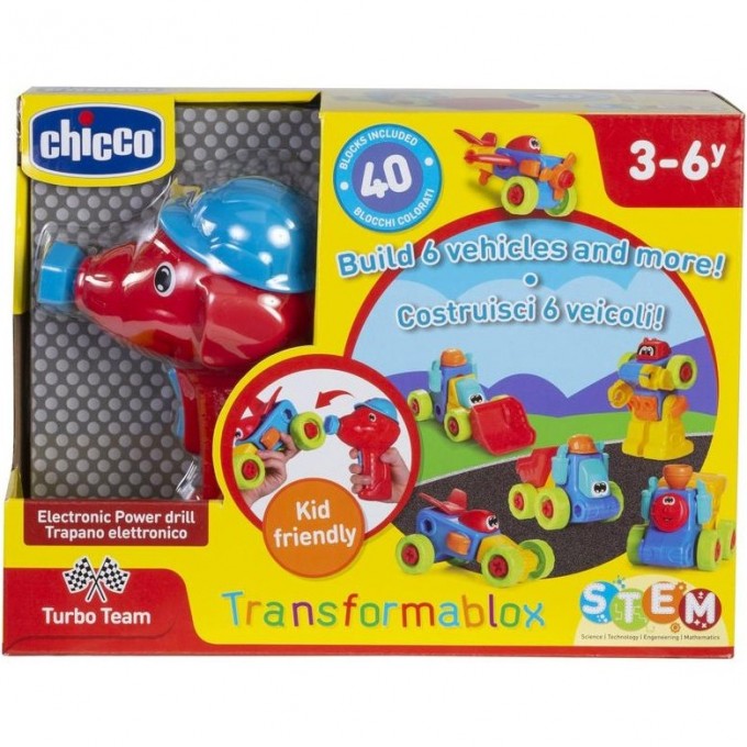Игрушка конструктор CHICCO Трансформаблокс, Разноцветный 00010003000000