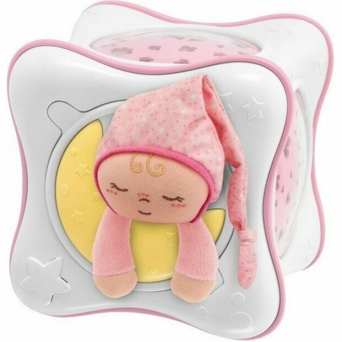 Игрушка-проектор в виде куба CHICCO "Радуга" (розовая) 0+, Розовый 00002430100000