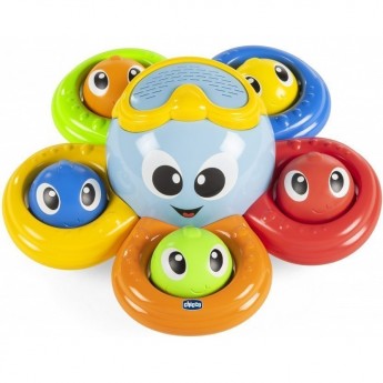 Игрушка - развивающий центр для ванны CHICCO "Осьминог", Разноцветный