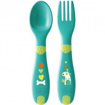 Набор посуды CHICCO FIRSTCUTLERY, Зеленый