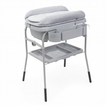 Пеленальный столик с ванночкой CHICCO CUDDLE & BUBBLE GREY MELANGE
