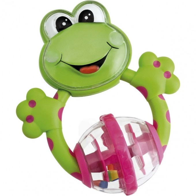 Погремушка с прорезывателем CHICCO ЛЯГУШКА 3м+ 00071697000000