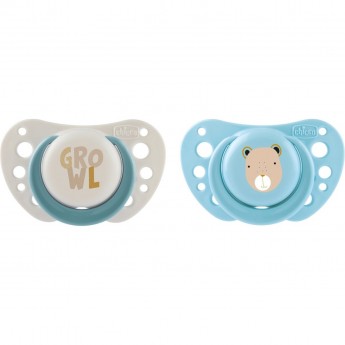 Пустышка силиконовая CHICCO PHYSIOFORMA AIR lightblue 2-6 мес 2 шт