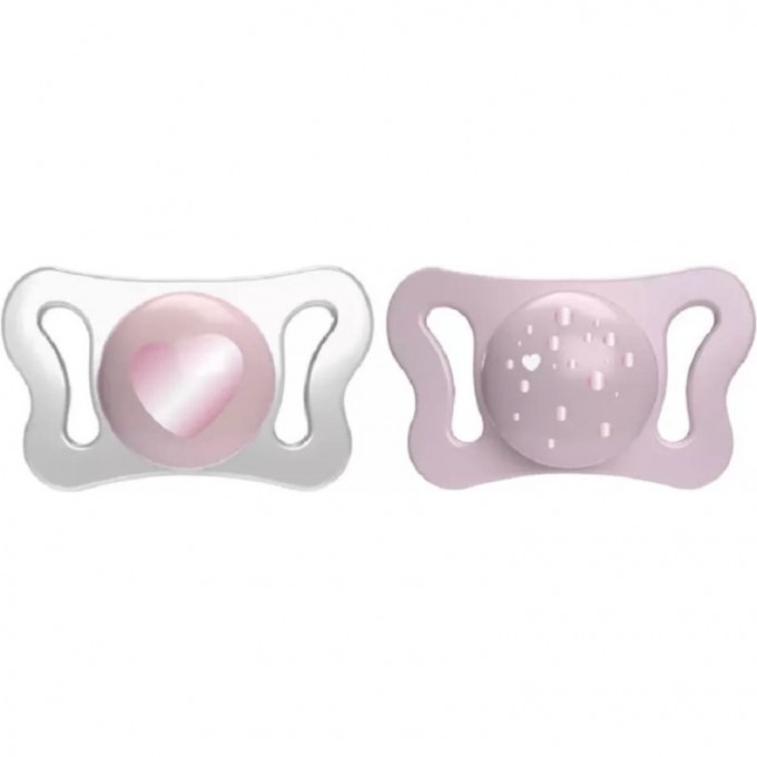 Пустышка силиконовая CHICCO PHYSIOFORMA MICRO Pink 0-2 мес 2 шт 00075126110000
