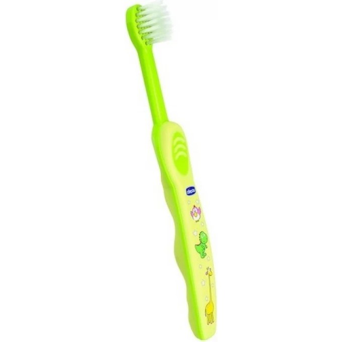 Зубная щетка CHICCO желто-зеленая, 6-36 м 6958000000